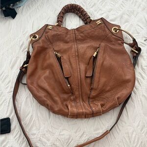 Or Yany Brown Leather Women's Bag